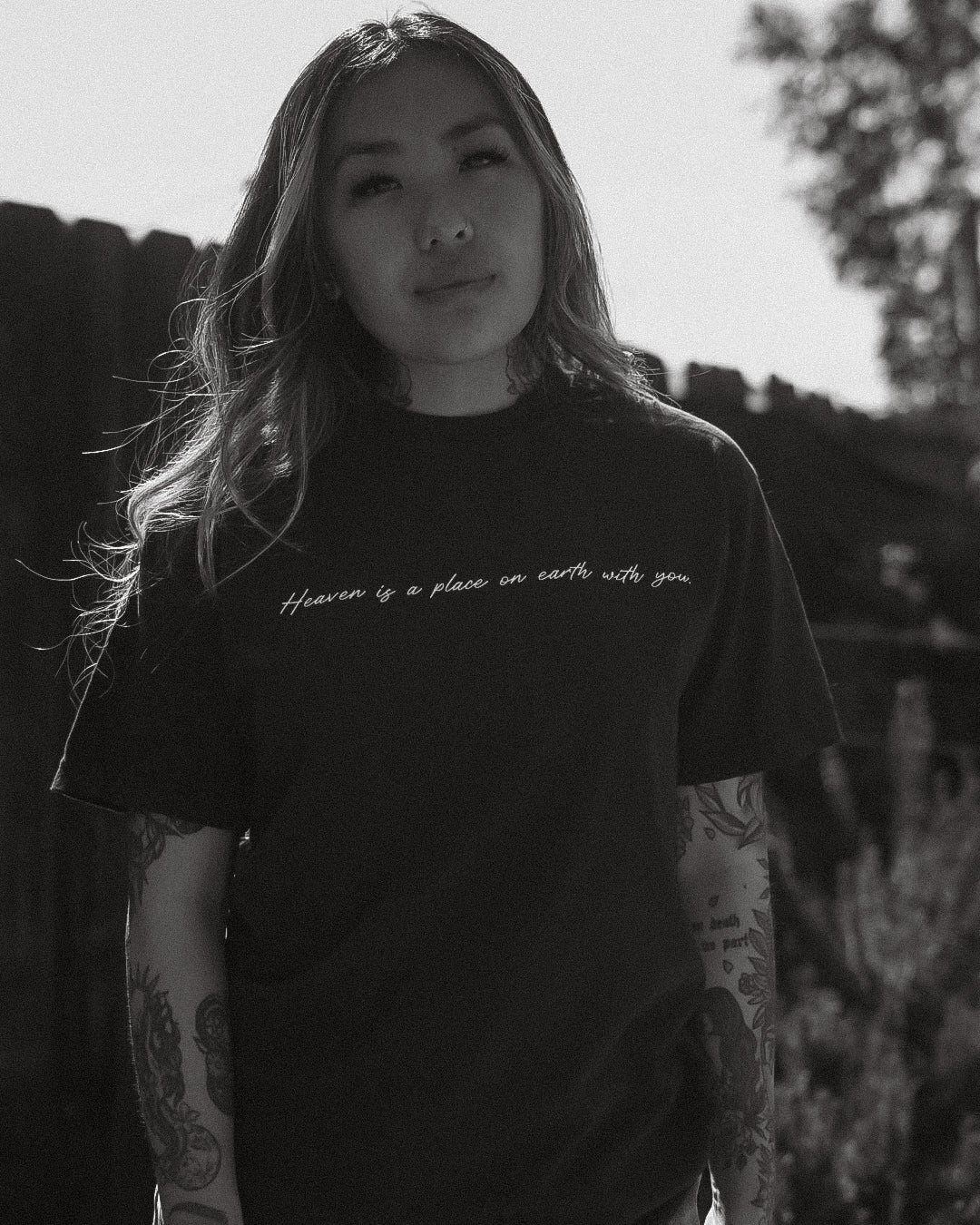 HEAVEN IS A PLACE ON EARTH WITH YOU T-SHIRT