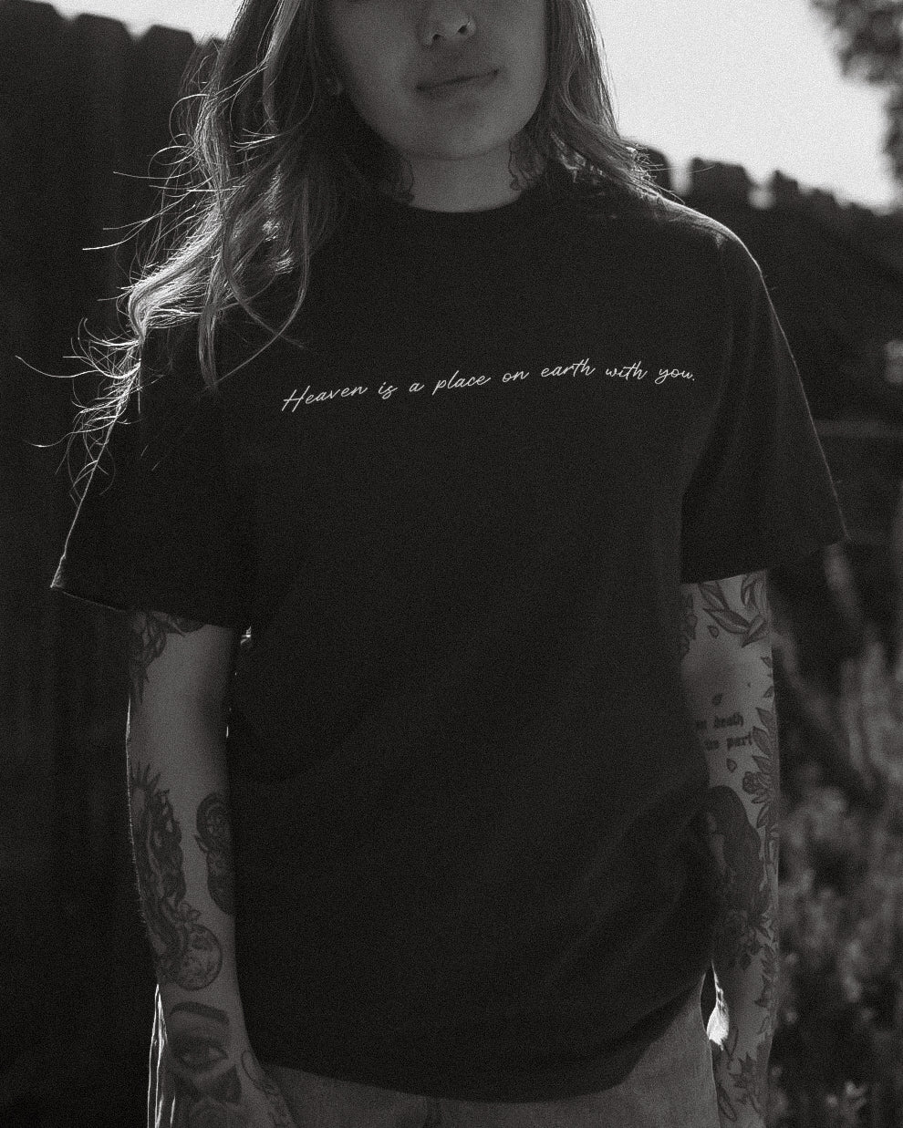 HEAVEN IS A PLACE ON EARTH WITH YOU T-SHIRT