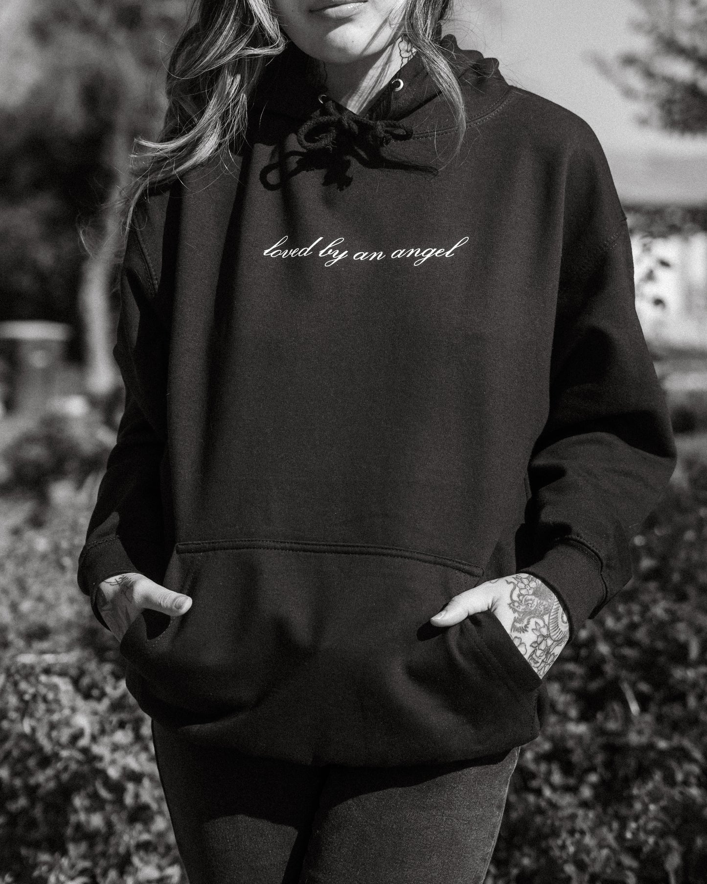 LOVED BY AN ANGEL HOODIE