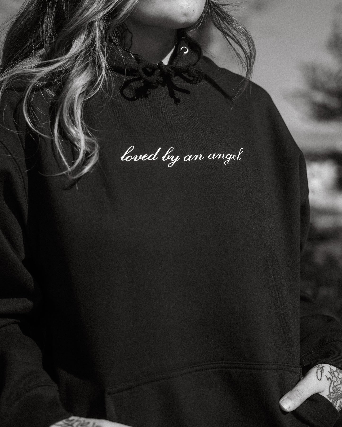 LOVED BY AN ANGEL HOODIE